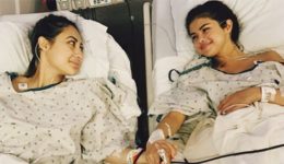 Selena Gomez in Hospital with Friend