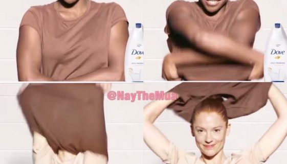 Racist ad from Dove bodywash