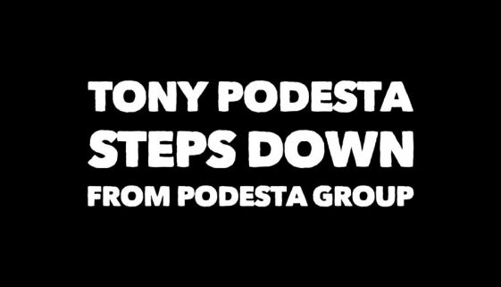 Tony Podesta Steps Down
