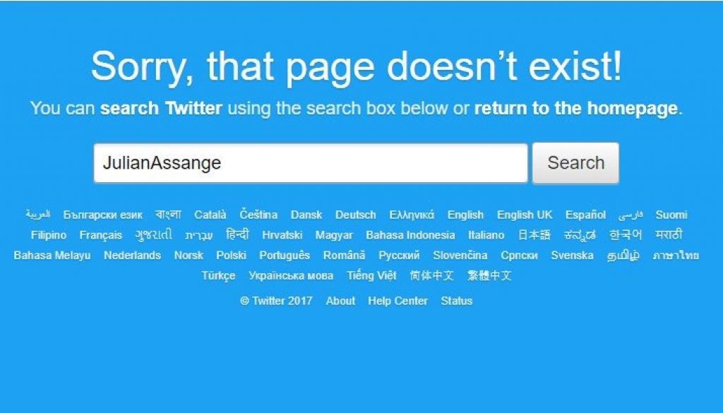 Julian Assange on Twitter - Hacked?