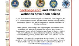 Backpage.com Domain Seized