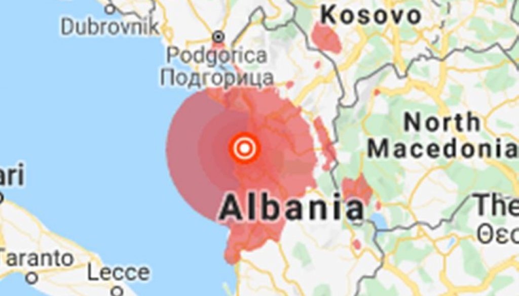 Albania earthquake magnitude