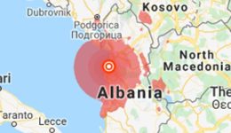 Albania earthquake magnitude