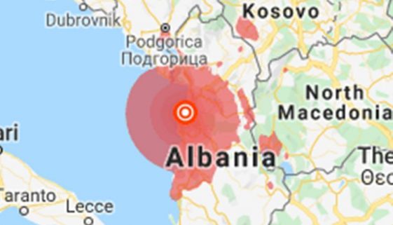 Albania earthquake magnitude
