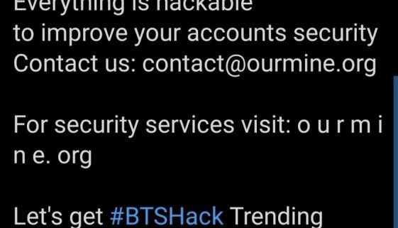 BTS Japan hacked