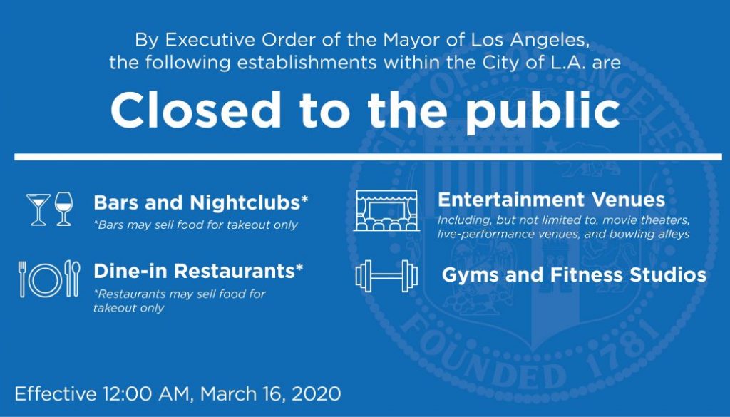Restaurants Closed in LA