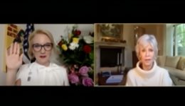 Lindsay Horvath sworn in as mayor by Jane Fonda