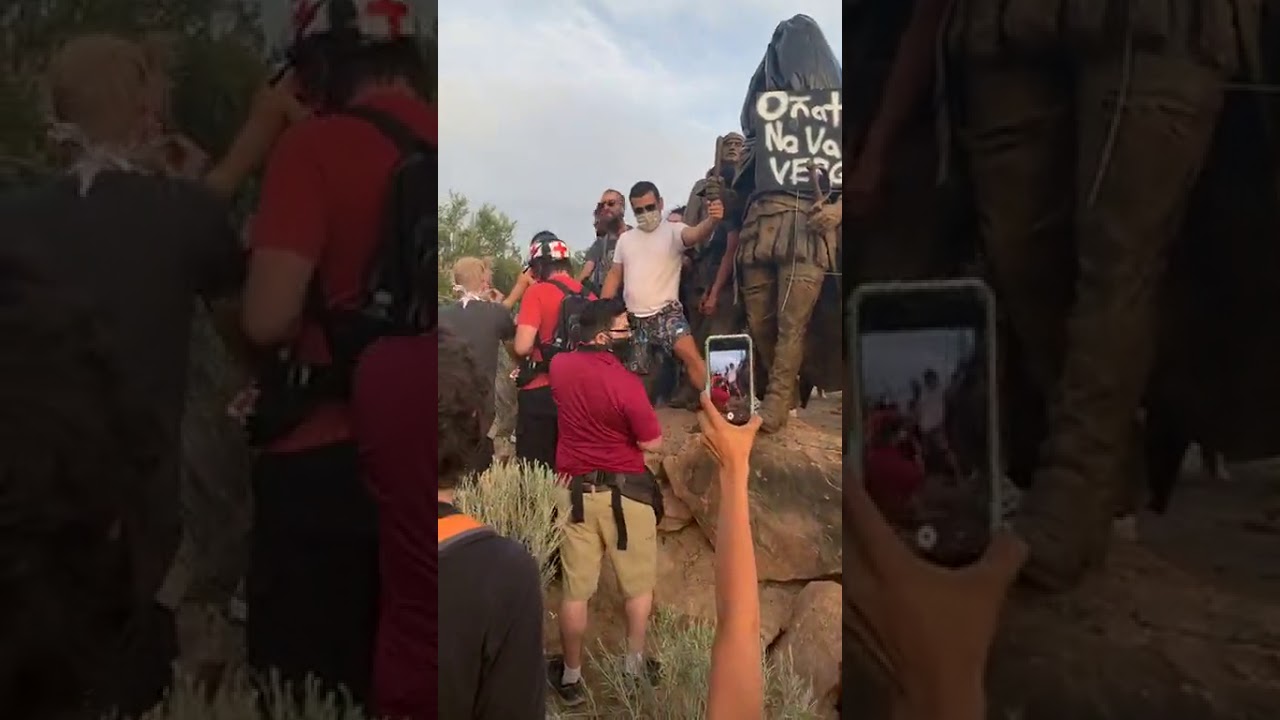 Man Shot During Protest Over La Jornada Statue In New Mexico