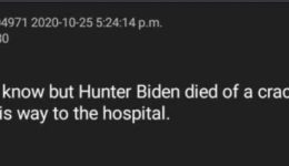 Hunter Biden Dead From Crack Overdose