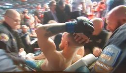 Conor McGregor on Stretcher