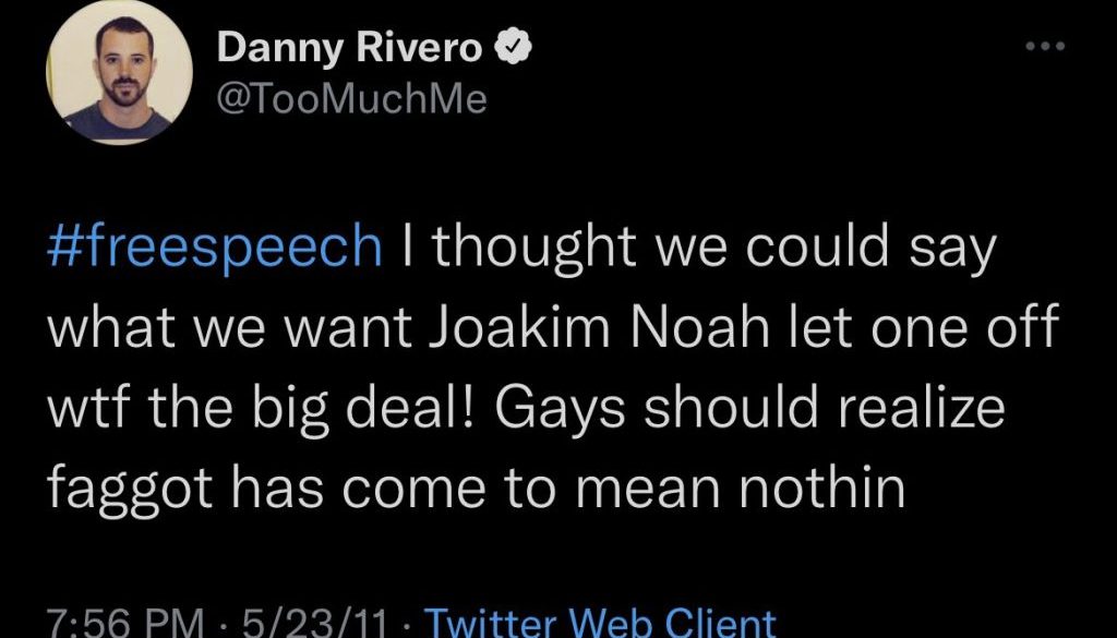 Danny Rivero homophobia