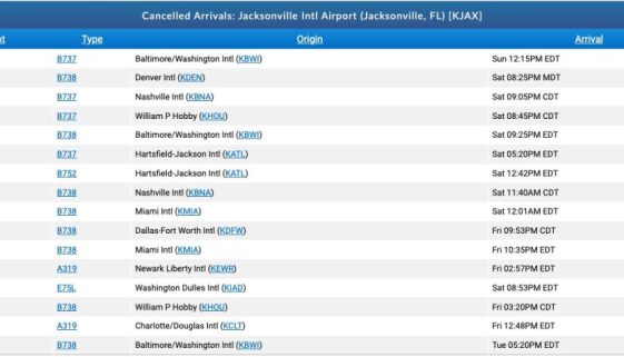 Jacksonville airport delays