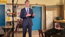 Newsom in school