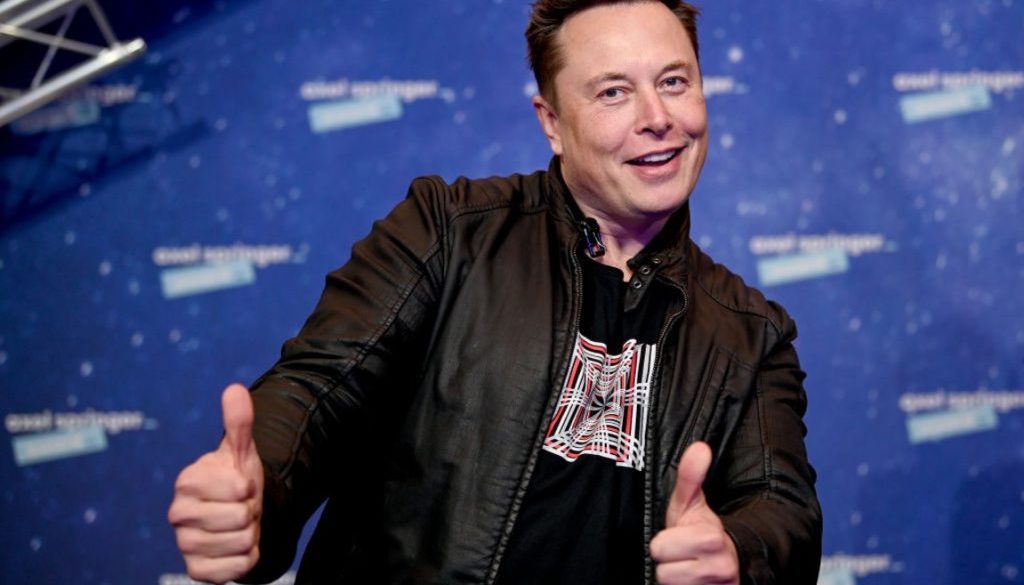 Elon Musk two thumbs up