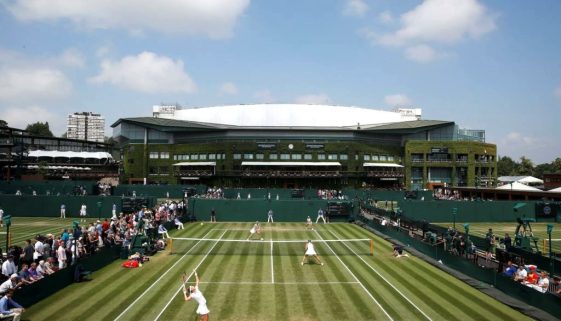 Wimbledon tennis tournament court
