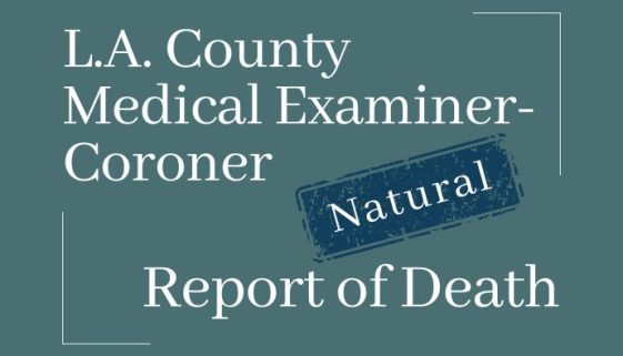 Natural Deaths in Los Angeles County
