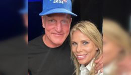 Woody Harrelson with RFK's wife Cheryl Hines